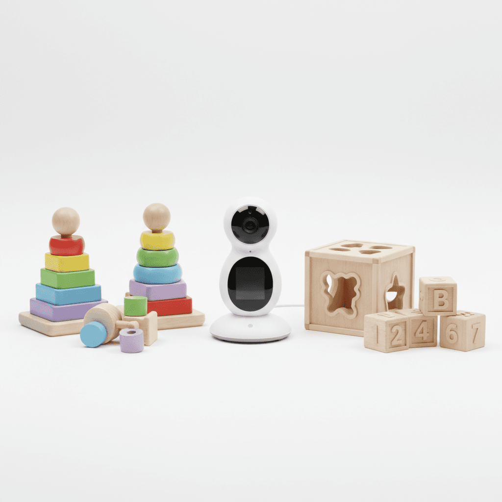 Babyphone Vidéo 5" — Vision Nocturne + Berceuses