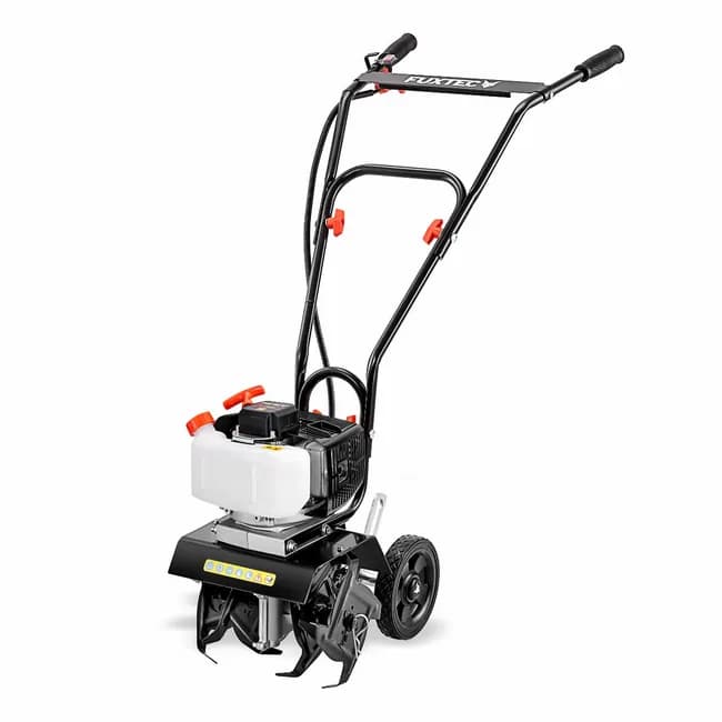 FUXTEC FX-AF152 Fraiseuse agricole, motoculteur - moteur 2 temps et largeur 23 cm, 51,6 ccm, profondeur de fraisage 70mm - seulement 14kg - Image 1